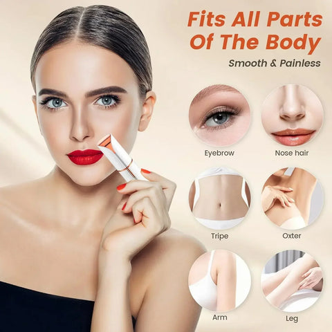 Flawless ™ SilkTrim Face & Body Hair Remover Electric Rechargeable (With USB Cable)