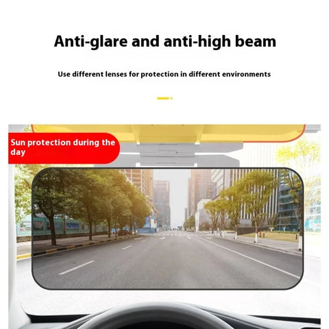 All Vehicles UV Rays Protector Anti Glare Visor - DAY and Night 2 Pieces