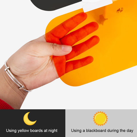 All Vehicles UV Rays Protector Anti Glare Visor - DAY and Night 2 Pieces