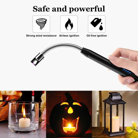 Electric Lighter Rechargeable with 1 Year Warranty (Pack of 1 with USB Cable)
