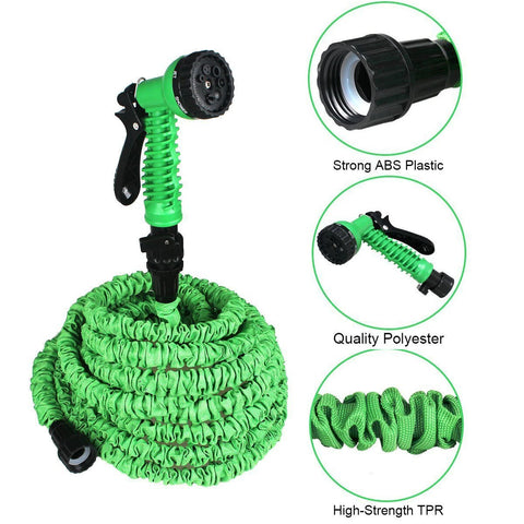 Flawless ™ 7- Modes Water Spray Nozzle with 30 meter Expandable PVC Pipe