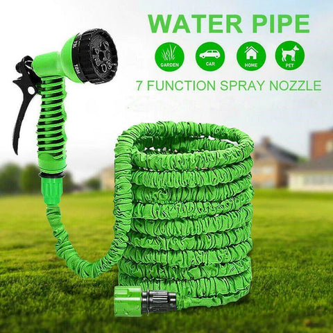 Flawless ™ 7- Modes Water Spray Nozzle with 30 meter Expandable PVC Pipe